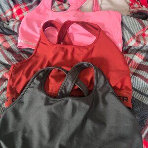 3 under armour sports bras
